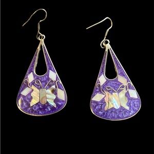Alpaca Mexico Butterfly Earrings
